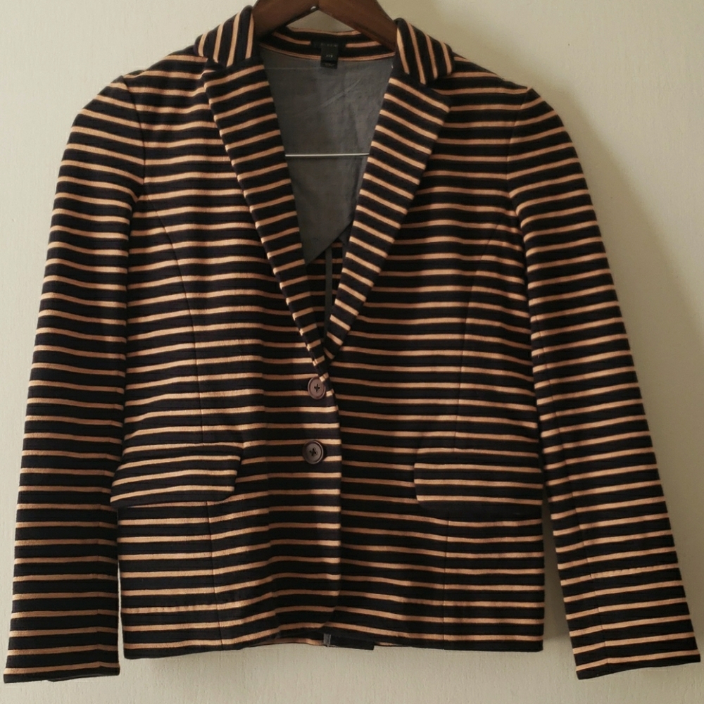 J.Crew Women's Striped Blazer Size XXS